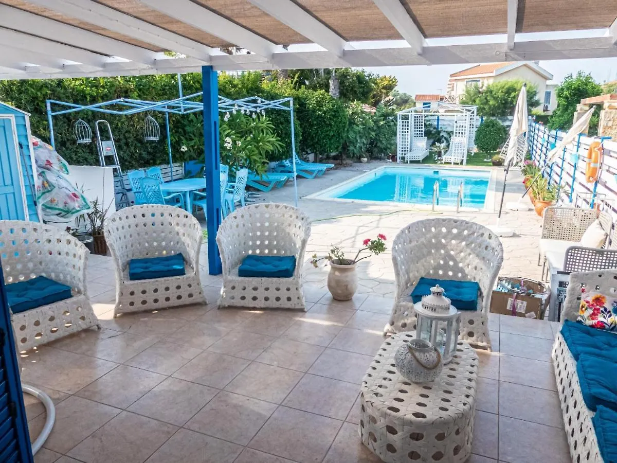 Greek Island Style 2 Bedroom Villa With Pool Next To The Sea Larnaca Cyprus